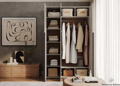 Айри ШК-003 шкаф 3 створчатый с антресолью Кашемир