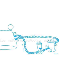Дозатор автоматический Bestway для химии в таблетках