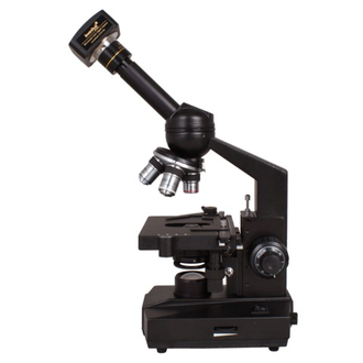 Микроскоп лабораторный LEVENHUK D320L, 40-1600 кратный, монокулярный, 4 объектива, цифровая камера 3 Мп, 18347