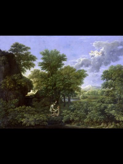 Картина обогреватель, репродукция Никола Пуссен Четыре сезона - Весна