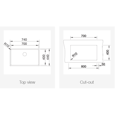 Мойка Blanco Claron 700-U