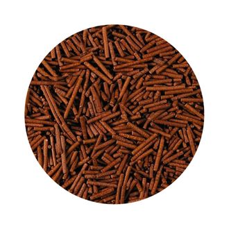 Посыпки "Вермишель" 1 мм (коричневая темная со вкусом какао), 1 кг