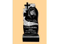 Памятник из гранита (фигурный) 1000х500х50 с гравировкой 300х400 — ФГП-27