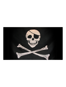 Пиратский флаг из полиэстера Nauticalia 6215 460x230мм