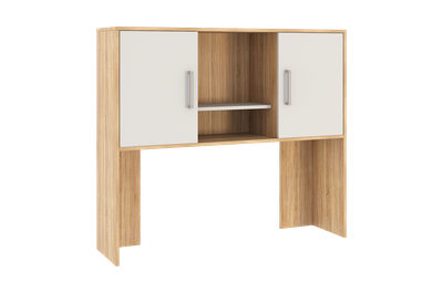 Надстройка стола компьютерного 1200 Лайт-2 дуб сонома/белый