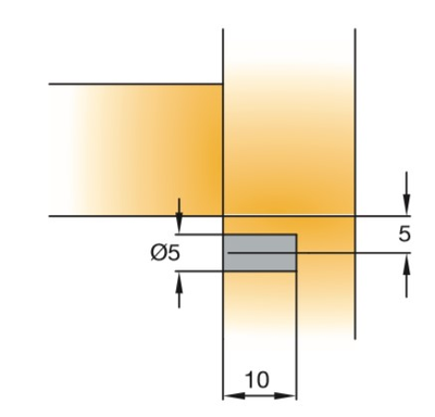 Полкодержатель Titus без шипа