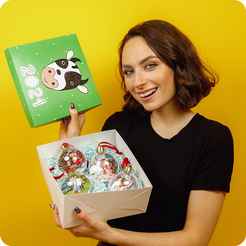 ЁЛОЧНЫЕ ШАРЫ С ФОТОГРАФИЕЙ НА ЗАКАЗ