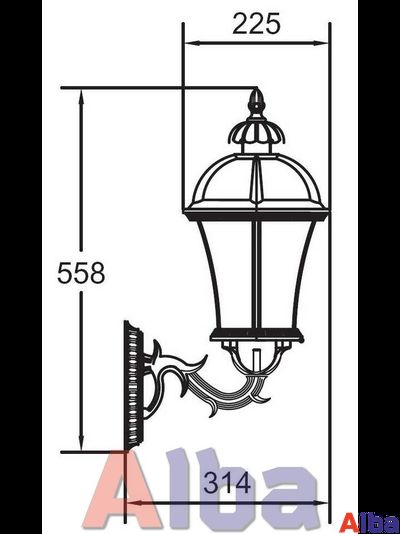 Rome L 95201 015 L Парковый светильник