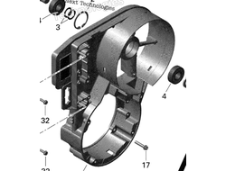 Корпус вентилятора оригинал BRP 420912230 420912203 для BRP LYNX/Ski-Doo (Fan Housing)