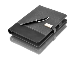 Многофункциональный Ежедневник с беспроводной зарядкой, Повер-банком и флеш-картой.