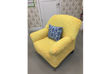 ЧЕХОЛ НА КРЕСЛО МИКРОФИБРА ЖЕЛТЫЙ