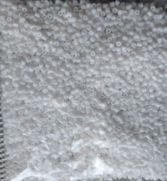 Бисер чешский preciosa рубка 10/0, белый мел непрозрачная (03050), 50 грамм