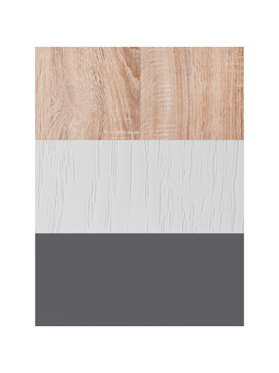 ТВМ-4 Тумба под ТВ Дуб Сонома/Дуб Белый с тиснением/Графит Серый