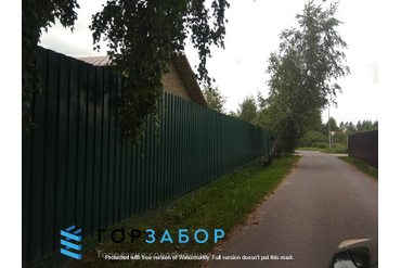 Купить забор из профлиста о завода