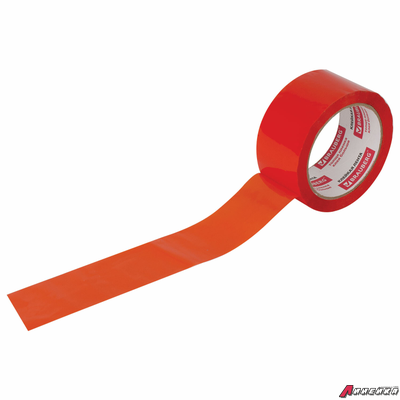 Клейкая лента упаковочная, 48 мм х 66 м, ОРАНЖЕВАЯ, толщина 45 микрон, BRAUBERG. 440154