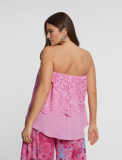 Топ нарядный розовый