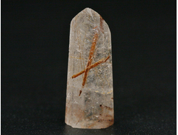 Кварц с рутилом (рутиловый), кристалл полированный "мини", Бразилия (23*9*7 мм, 2,2 г) №29355