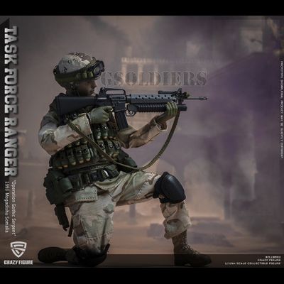 Гранатометчик 75-го полка рейнджеров Армии США ("Падение Черного Ястреба") - Коллекционная фигурка 1/12 scale US Military 75th Rangers Regiment - Grenadier (LW003) - Crazy Figure