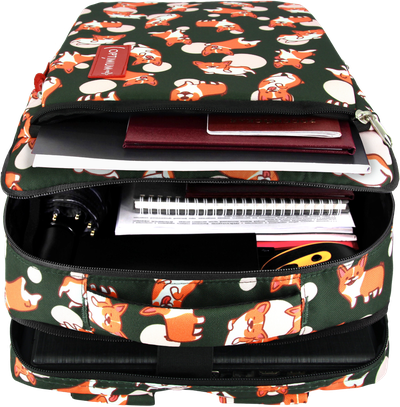 Рюкзак сумка для ноутбука 15.6 - 17.3 дюймов Optimum, корги