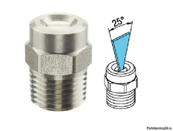25045 Форсунка 1/4" Ш с керамической вставкой (нерж.)
