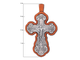 Крест Православный, дерево-металл. Номер 5