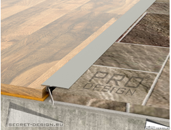 ПОРОГ АЛЮМИНИЕВЫЙ PRO DESIGN DOORSTEPS - Анодированный