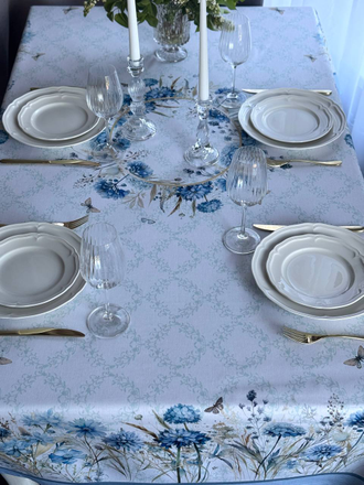 Скатерть прямоугольная "Васильки"