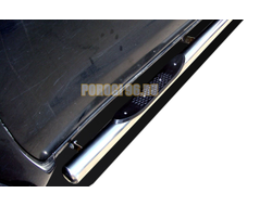 Пороги труба с  проступью d76 Toyota Hilux (2011-2015)