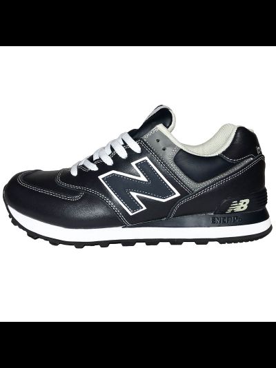 New Balance 574 Leather Stone Blue