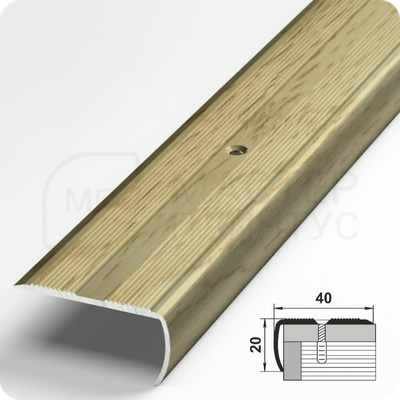 Порог угловой Лука ПУ 06.2700.R148 Дуб петровский