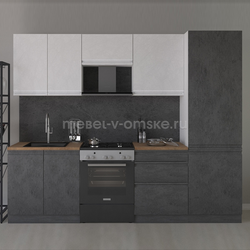 ЛЕ5023 Кухня Бронкс №6 (2000+600). Размер: 2000+600*600