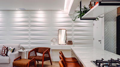 Гипсовая 3D панель "Лассе" (основной ракурс)