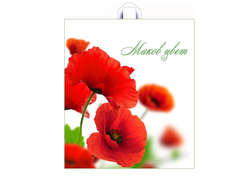 Пакет "Маков цвет", полиэтиленовый с петлевой ручкой, 42 х 38 см, 37 мкм (копия)