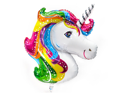 Фольгированный шар "Голова сказочного единорога"