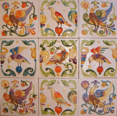 Феникс (фасадный изразец)