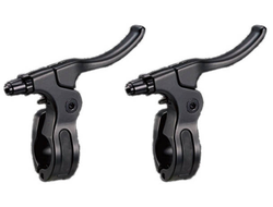 Ручки тормозные BMX хомут с рояльной петлёй чёрные