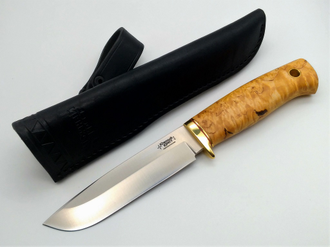 Охотничий нож Кречет сталь D2 карельская береза