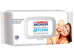 Влажные салфетки с крышкой 120шт