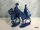 Всадники Римляне - 6 шт, без лошадей. синий полиэтилен.