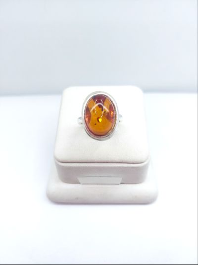 Кольцо "Коньячный овал"