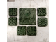 Декор-изразец к плитке под кирпич Kamastone Плетенка 3081, темно-зеленый