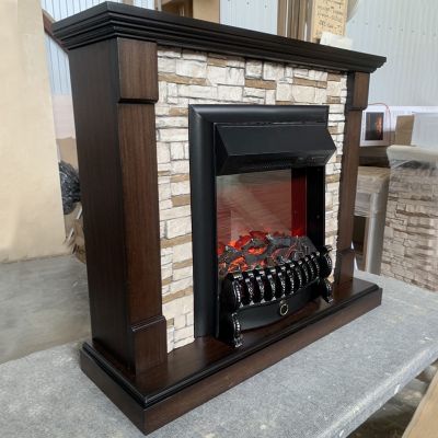 Электрокамин Тауэр LO сланец с очагом Fobos