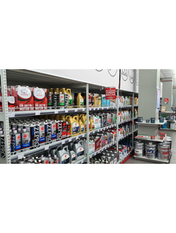 Стеллаж пристенный усиленный с передней стойкой