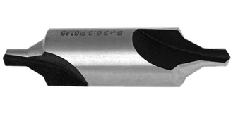 Сверло центровочное ВИЗ с предохранительным конусом (тип Б), сталь Р6М5, ГОСТ 14952Б