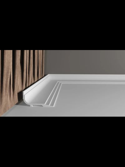 Потолочный плинтус DECOR-DIZAYN DD516, из дюрополимера, под покраску, ударопрочный, 2 метра