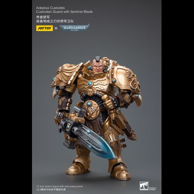 Адептус Кустодес - страж (Warhammer 40k) - КОЛЛЕКЦИОННАЯ ФИГУРКА 1/18 Adeptus Custodes Custodian Guard with Sentinel Blade (JT7837) - JOYTOY