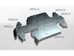 Защита UTV Rival 444.6713.1 для STELS 800 Dominator 2012-2013 (Алюминий) (1310*620*250)