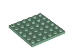 Plate 6 x 6, Sand Green (3958 / 6186830)