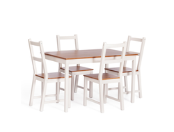 Обеденный комплект Соната антик/белый