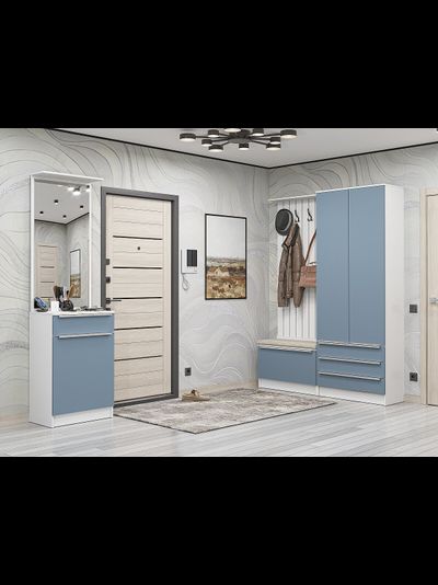 Стиль-04 Silky Blue/Белый